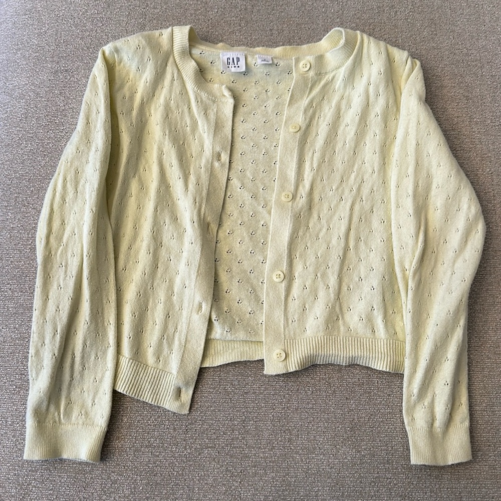 Girls Gap Pointelle Cardigan